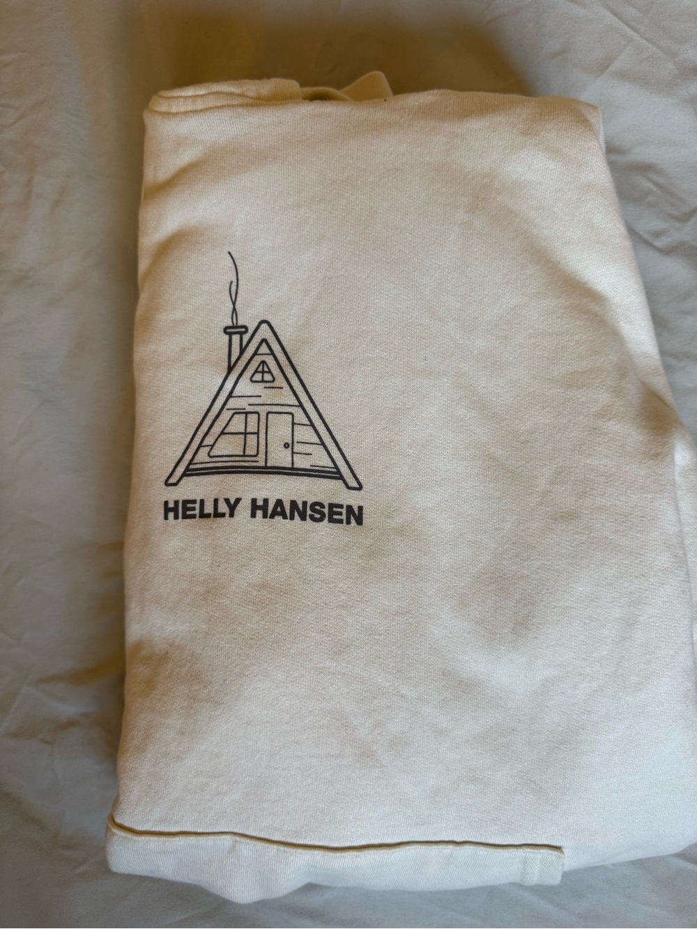 Helly Hansen Cream Logo Hoodie size: M - Picture 3 of 6